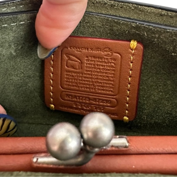 Coach Elvis Charm Bag Black & Silver - Picture 14 of 16